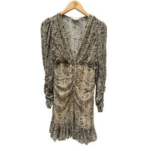 by Timo Print V-Neck Long Sleeve
Georgette Dress size M